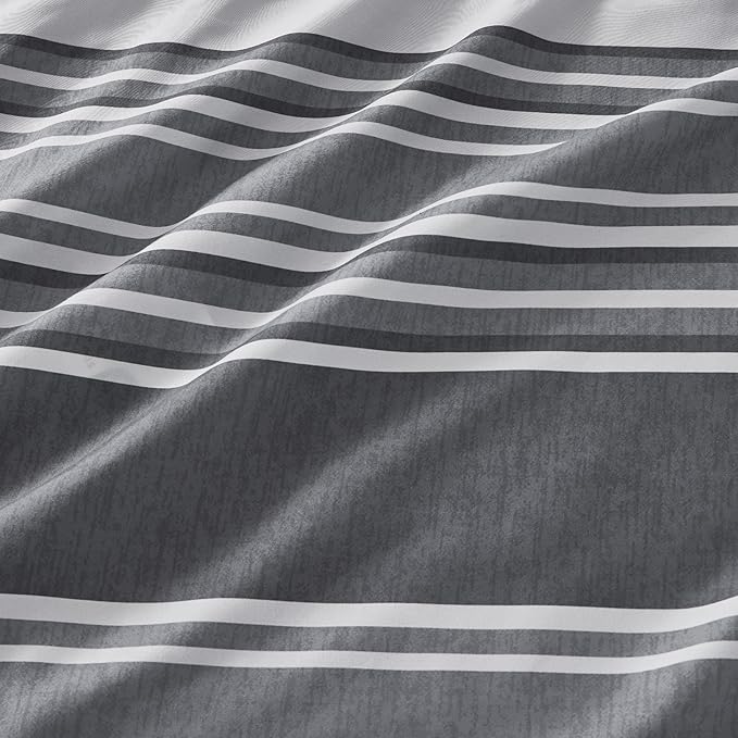 Bedsure Bed in a Bag Queen 7 Pieces - Striped Beddding sets, Queen Comforter Sets with Comforter, Fitted Sheet, Flat Sheet, Pillowcase & Shams
