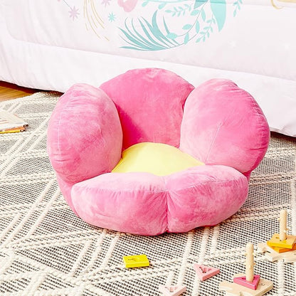 Trend Lab Flower Toddler Chair Plush Character Kids Chair Comfy Furniture Pillow Chair for Boys and Girls, 21 x 19 x 19 inches