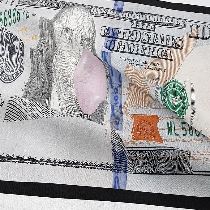 Tailor Shop Money Comforter Sets for Boys Kids Teens Money Bedding Sets Full Size Money 100 Dollar Bill Comforter Sets Quilt Set All Season with 1 Comforter 2 Pillowcases……