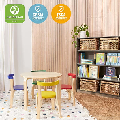 ECR4Kids ECRKids Seating, 5-Piece Table and Chairs Set, Assorted