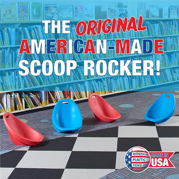 American Plastic Toys Little Kids Scoop Rocker, Green