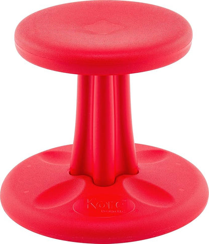 Kore Kids Preschool Wobble Chair - Flexible Seating Stool for Classroom, Preschool, Kindergarten & Elementary School - Age 4-5 yrs, Red (12in)