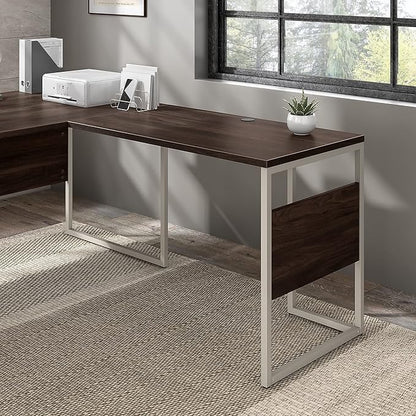 Bush Business Furniture Hybrid Desk Return/Bridge, 42W x 24D, Black Walnut