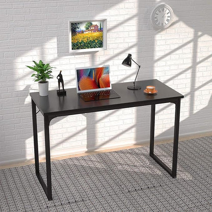 Foxemart Modern Small Computer Desk, 32 Inch, Sturdy Laptop Study Desk Table for Home Office, Black
