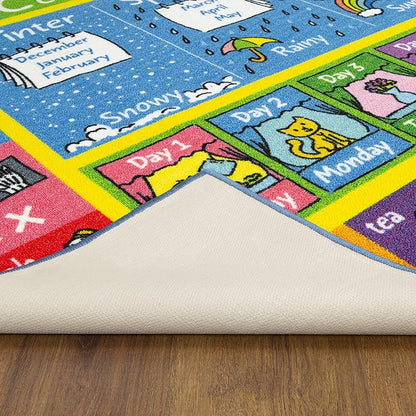 KC Cubs ABC Alphabet Animal Educational Nylon Area Rug