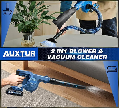 Cordless Leaf Blower with Battery and Charger,22V Lightweight and Efficient Battery Powered Blower,150CFM Portable and Compact Yard Blower,Rechargeable Motor Versatile Electric Blower