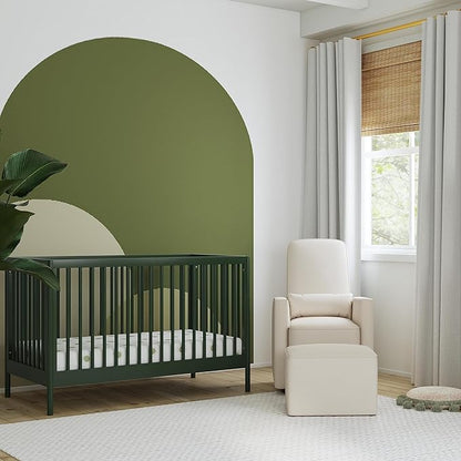 DaVinci Birdie 3-in-1 Convertible Crib, Forest Green, Easy Assemble, Greenguard Gold Certified