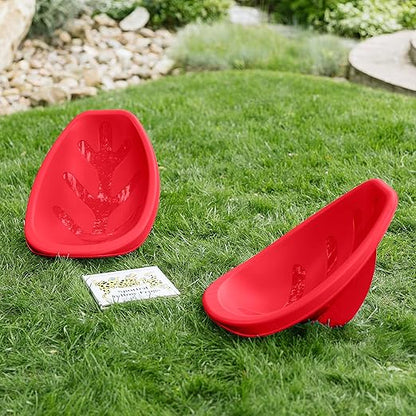 ECR4Kids Leaf Floor Seat, Rocker Chair, Red, 6-Piece