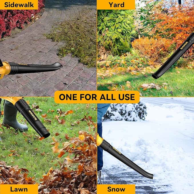 Cordless Leaf Blower for Dewalt 20V Max Battery,Handheld Electric Jobsite Air Blower,5 Variable Speed Up to 150MPH,100 CFM Powerful for Lawn Care,Snow Blow,Yard Clean(Battery Not Included)