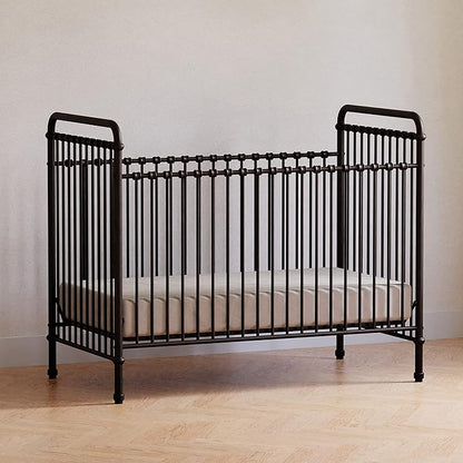 Namesake Abigail 3-in-1 Convertible Metal Crib in Vintage Iron, Greenguard Gold Certified