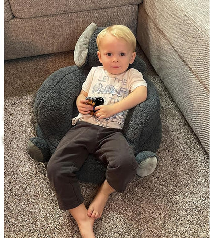 Trend Lab Dinosaur Toddler Chair Plush Character Kids Chair Comfy Furniture Pillow Chair for Boys and Girls, 21 x 19 x 19 inches