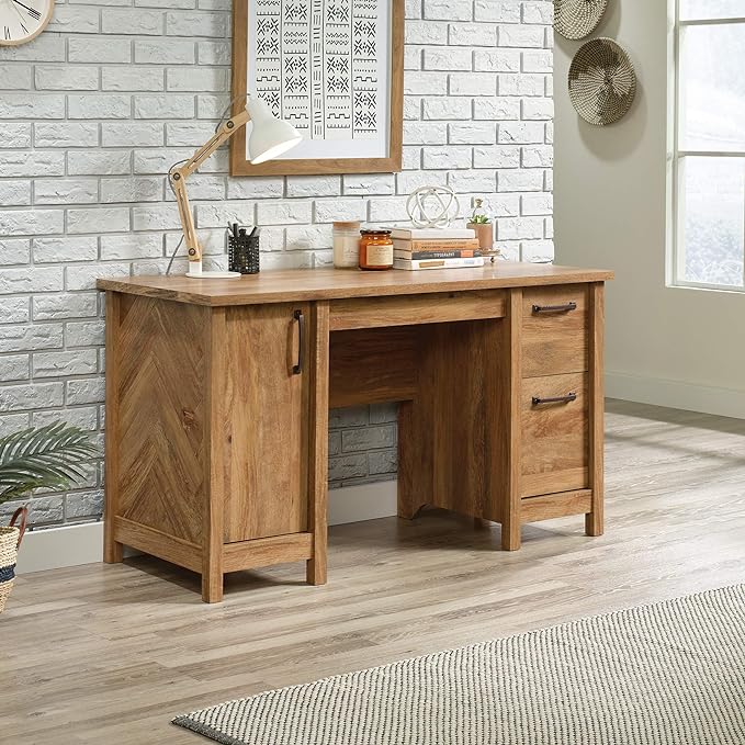 Sauder Cannery Bridge Computer Desk, Sindoori Mango finish