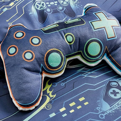 for Kids Game Boy 4-Piece Comforter Set - Beautiful Motif Design Bedding Set with Embrodery Print