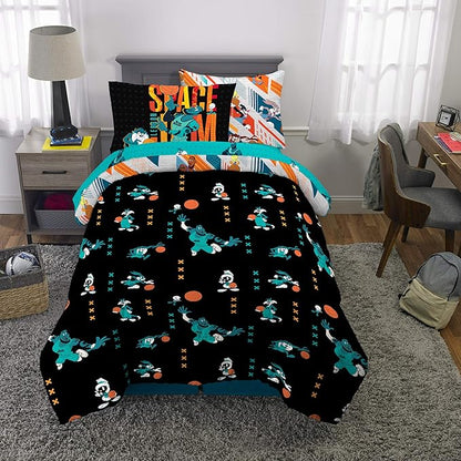 Franco Kids Bedding Super Soft Comforter and Sheet Set with Sham, 5 Piece Twin Size, Space Jam 2 A New Legacy