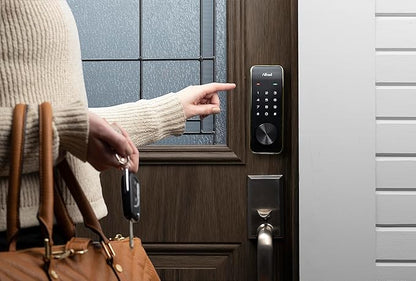 Alfred Touchscreen Keypad Pin + Key Entry Smart Door Lock Combo with Wi-Fi Connect Bridge & Key (DB2W-B-GL)