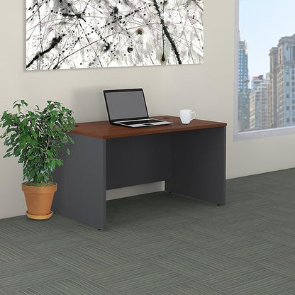 Bush Business Furniture Series C Shell Desk, 48W x 30D, Hansen Cherry