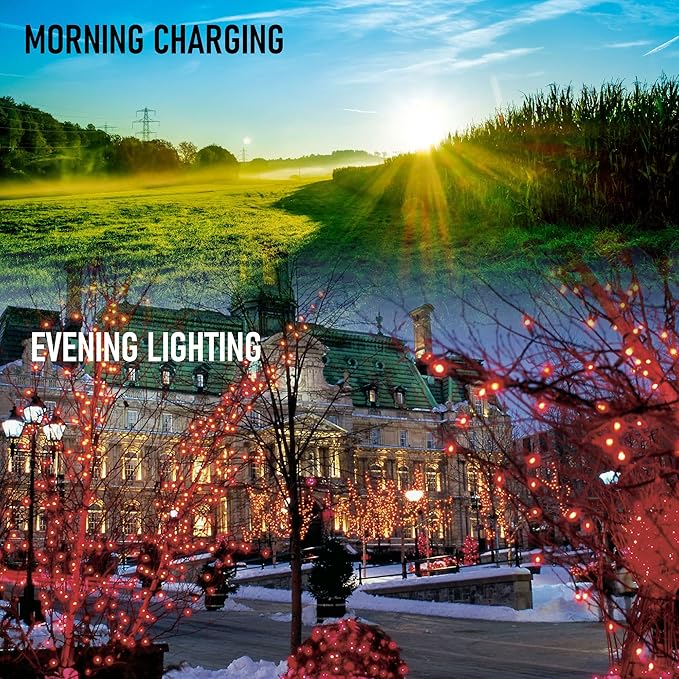 Dazzle Bright 2 Pack Total 400LED 132FT Red Christmas Solar String Outdoor Lights, Solar Powered with 8 Modes Waterproof Fairy Lights for Bedroom Patio Garden Tree Party Yard Decoration