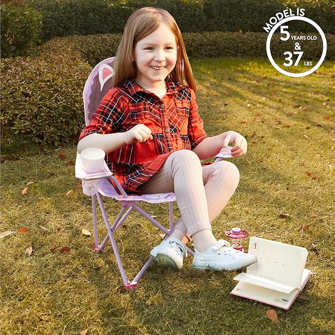 Idea Nuova Kids Indoor-Outdoor Folding Camp Chair, Gabbys Dollhouse