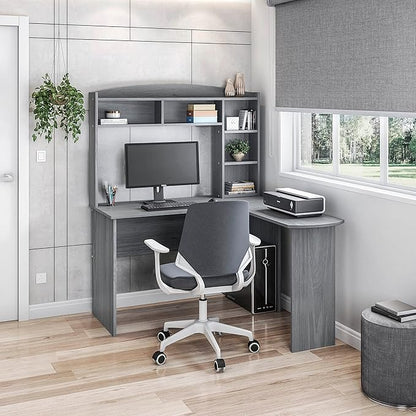 NicBex Laik-DW-00039-DX Desks, 47.25" W x 49.25" D x 62.5" H, Gray