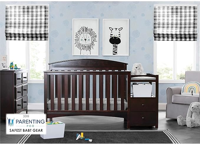 Delta Children Abby Convertible Crib and Changer, Dark Chocolate