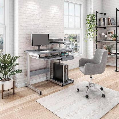 NicBex Laik-DW-00053-DX Desks, 37.75" W x 22" D x 35.25" H, Gray