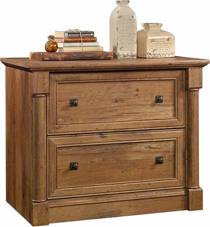Sauder Palladia File Cabinet, Vintage Oak finish