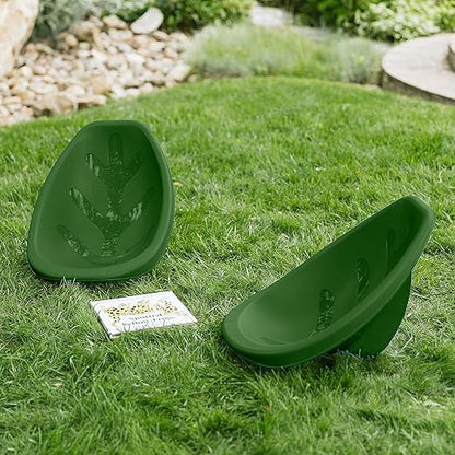 ECR4Kids Leaf Floor Seat, Rocker Chair, Hunter Green, 6-Piece