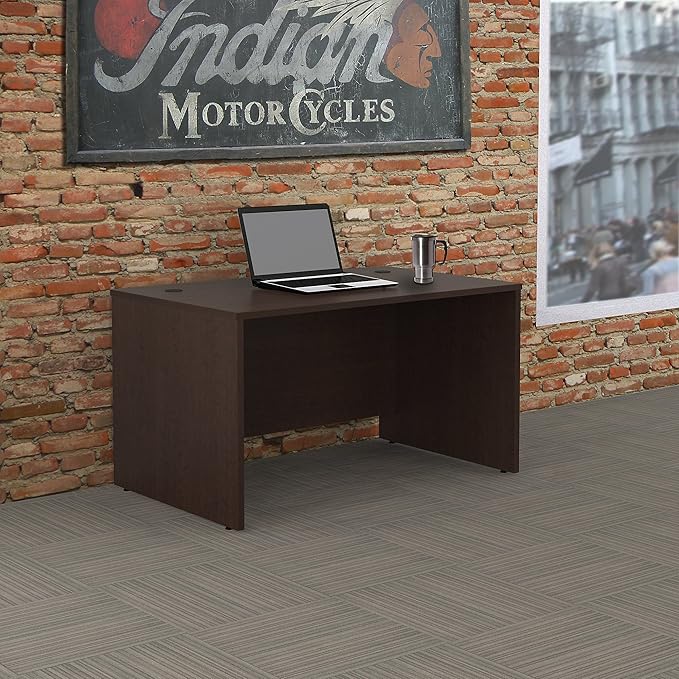 Bush Business Furniture Series C Shell Desk, 48W x 30D, Mocha Cherry
