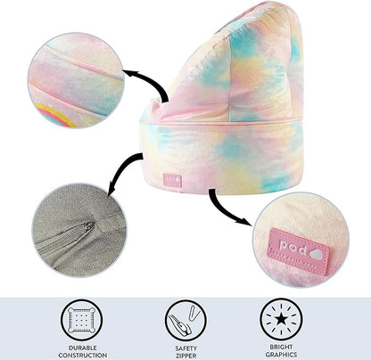 Idea Nuova Unicorn Round Bean Bag Chair for Kids, Ages 3+, Large