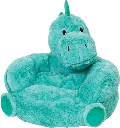 Trend Lab Dinosaur Toddler Chair Plush Character Kids Chair Comfy Furniture Pillow Chair for Boys and Girls, 21 x 19 x 19 inches