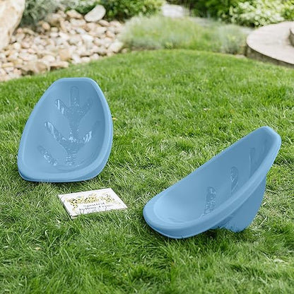 ECR4Kids Leaf Floor Seat, Rocker Chair, Powder Blue, 6-Piece