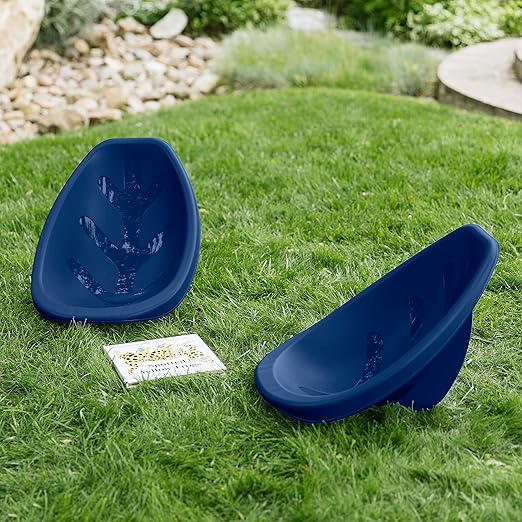 ECR4Kids Leaf Floor Seat, Rocker Chair, Navy, 6-Piece