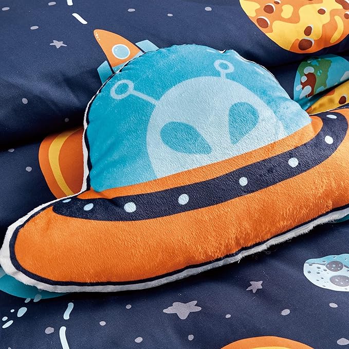 for Kids My Universe Hearts 4-Piece Comforter Set - Beautiful Motif Design Bedding Set with Embrodery Print