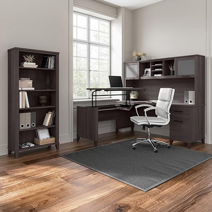 Bush Furniture Somerset 2 Drawer Lateral File Cabinet in Storm Gray