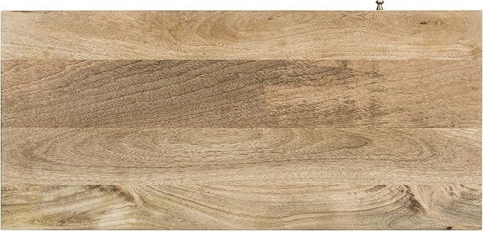 Safavieh Home Office Marigold Modern Natural and Brass 1-drawer Hairpin Leg Desk