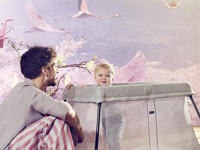 BabyBjörn Travel Crib Light, Silver, One size