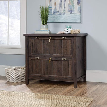 Sauder Costa Lateral File, Coffee Oak finish