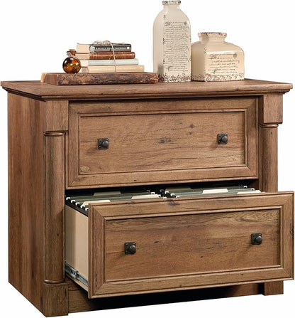 Sauder Palladia File Cabinet, Vintage Oak finish