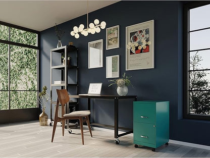 LYS SOHO File/File Mobile Cabinet, Teal