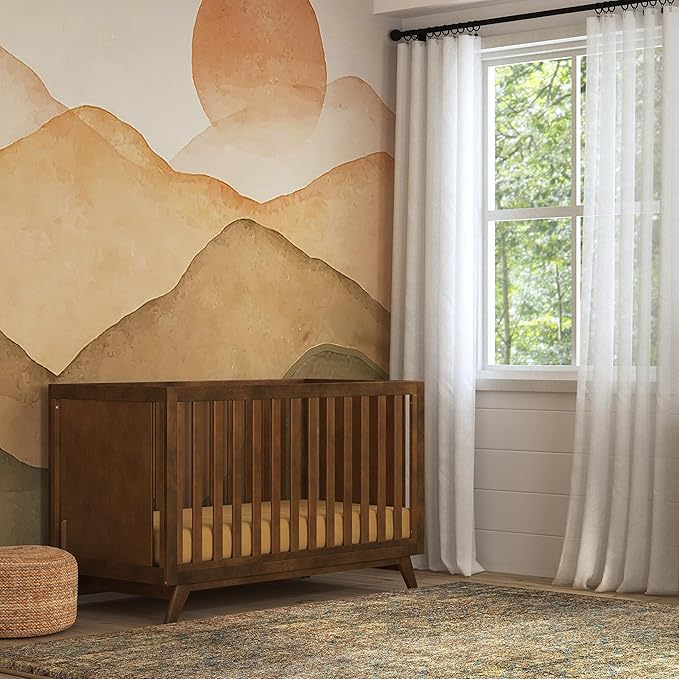 DaVinci Otto 3-in-1 Convertible Crib in Walnut, Greenguard Gold Certified
