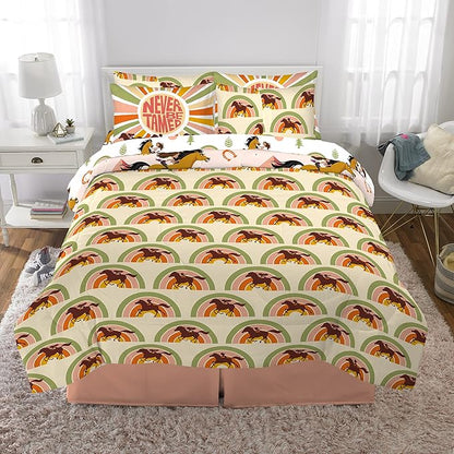 Franco Kids Bedding Super Soft Comforter and Sheet Set with Sham, 7 Piece Full Size, Spirit Riding Free