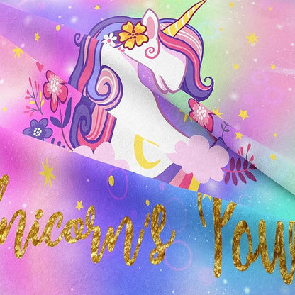 Tailor Shop Unicorn Comforter Sets Full Size,Unicorn Bedding Sets for Girls Kids Teens with 2 Pillowcase…
