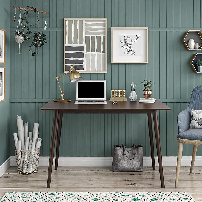 Novogratz Brittany, Walnut Desk