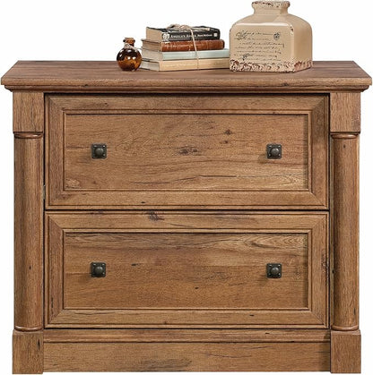 Sauder Palladia File Cabinet, Vintage Oak finish