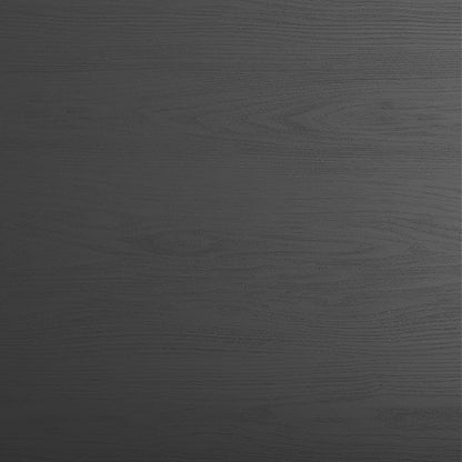Martha Stewart Maddox Home Office Parsons Desk in Black Wood Grain with Oil Rubbed Bronze Metal X-Frame