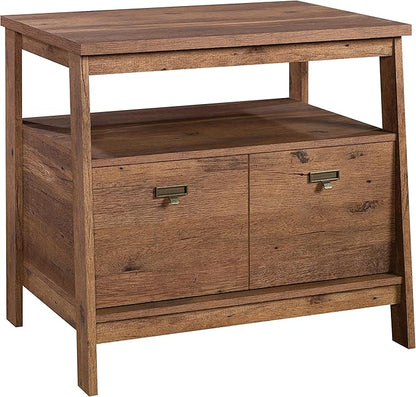 Sauder Trestle Lateral File, L: 32.28" x W: 24.49" x H: 29.41", Vintage Oak Finish