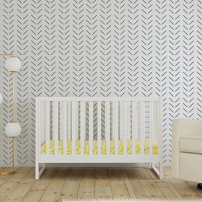 Davinci Hunter 3-in-1 Convertible Crib, White, Easy Assemble, Greenguard Gold Certified
