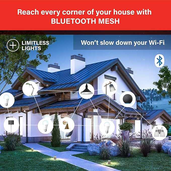 Sengled Alexa Light Bulb, S1 Auto Pairing with Alexa Devices, Smart Light Bulbs That Work with Alexa, Bluetooth Mesh Smart Home Lighting, Daylight 5000K, E26 60W Equivalent, 800LM, 3-Pack