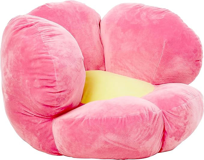 Trend Lab Flower Toddler Chair Plush Character Kids Chair Comfy Furniture Pillow Chair for Boys and Girls, 21 x 19 x 19 inches