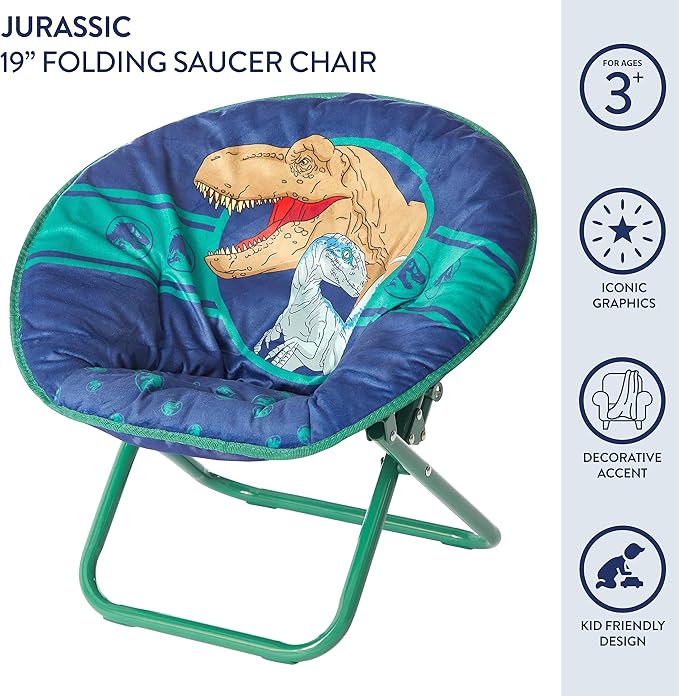 Idea Nuova Jurassic World Toddler Saucer Chair